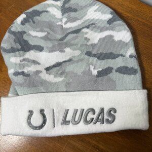 Indianapolis Colts Salute to Service Lucas Oil Knit Beanie Hat Brand New SGA NFL